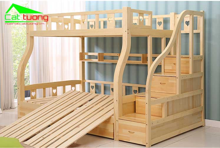Giường ngủ 2 tầng cho bé – Giải pháp hữu hiệu cho không gian phòng ngủ của các con bạn
