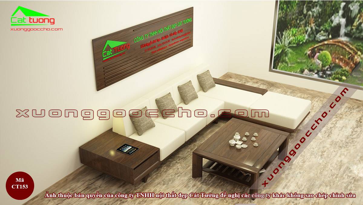 Sofa gỗ óc chó tại Ninh Bình
