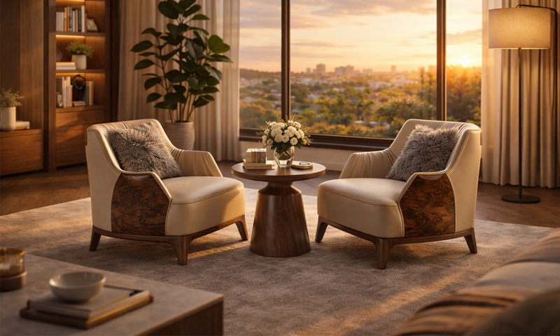 ARMCHAIR ( Ghế dựa ) gỗ óc chó ARC2601