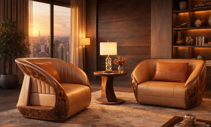 ARMCHAIR ( Ghế dựa ) gỗ óc chó ARC2606