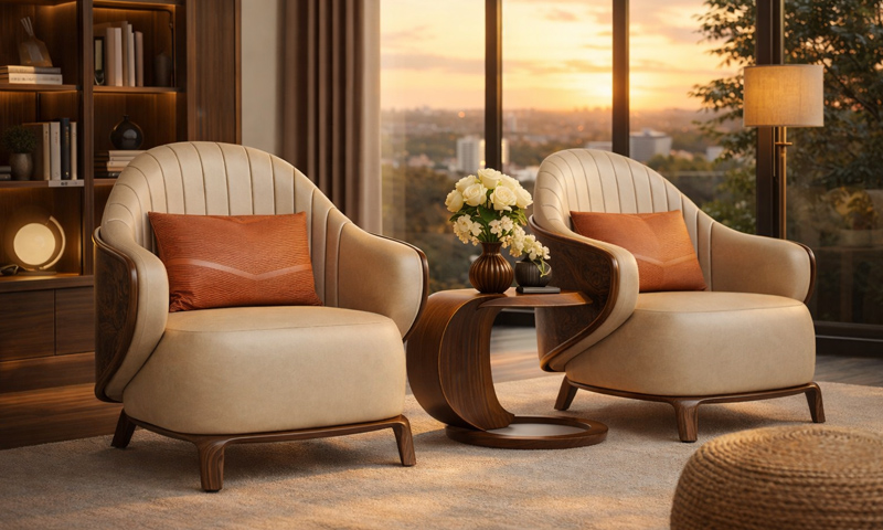 ARMCHAIR ( Ghế dựa ) gỗ óc chó ARC2608