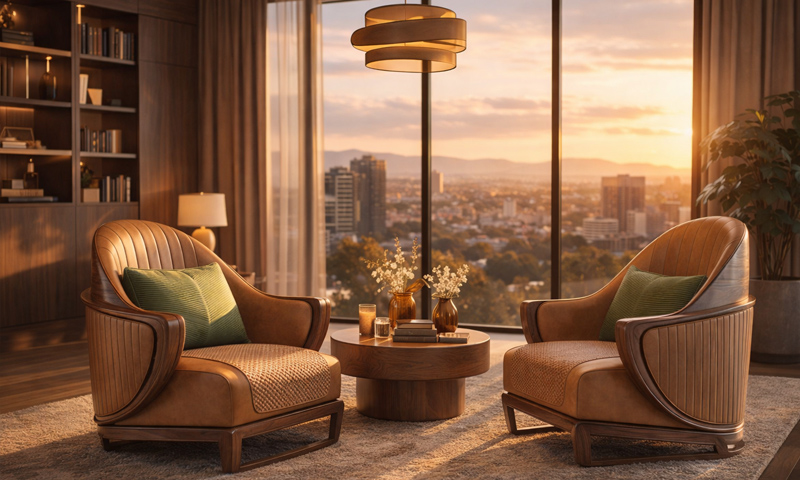 ARMCHAIR ( Ghế dựa ) gỗ óc chó ARC2615