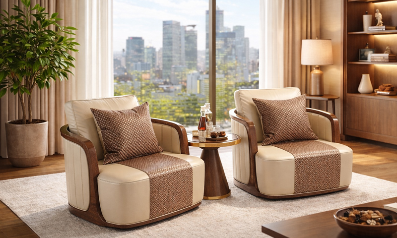 ARMCHAIR ( Ghế dựa ) gỗ óc chó ARC2617