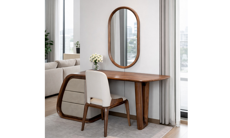 Bàn trang điểm gỗ óc chó BTD2601