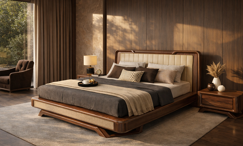 Giường Ngủ Gỗ Óc Chó