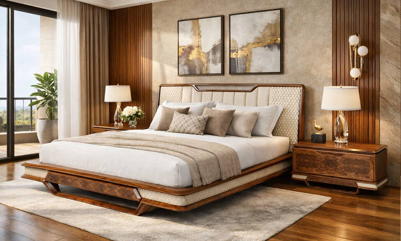 Giường ngủ gỗ óc chó GN2621