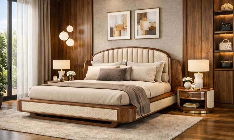 Giường Ngủ Gỗ Óc Chó