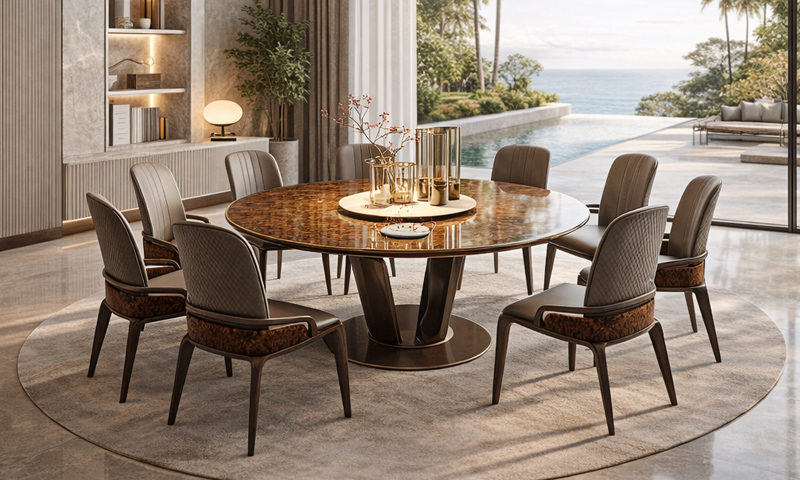 Bàn Ghế Ăn Gỗ Óc Chó