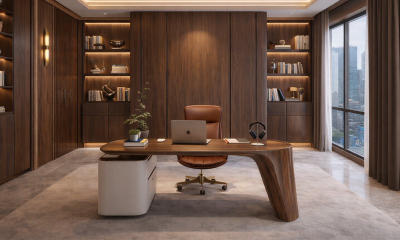 Bàn giám đốc gỗ óc chó BGD2601