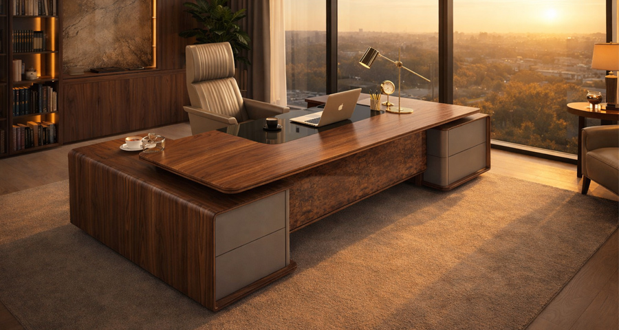 Bàn giám đốc gỗ óc chó BGD2602