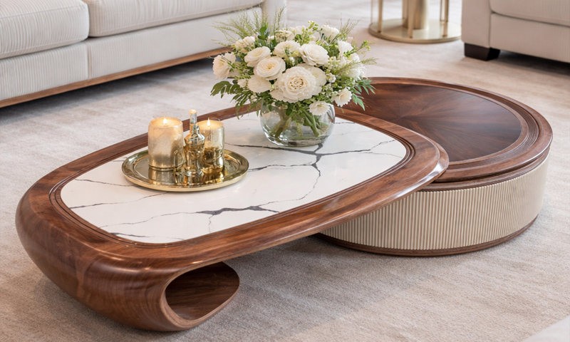 Bàn Trà Gỗ Óc Chó