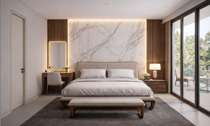 Giường ngủ gỗ óc chó GN2603