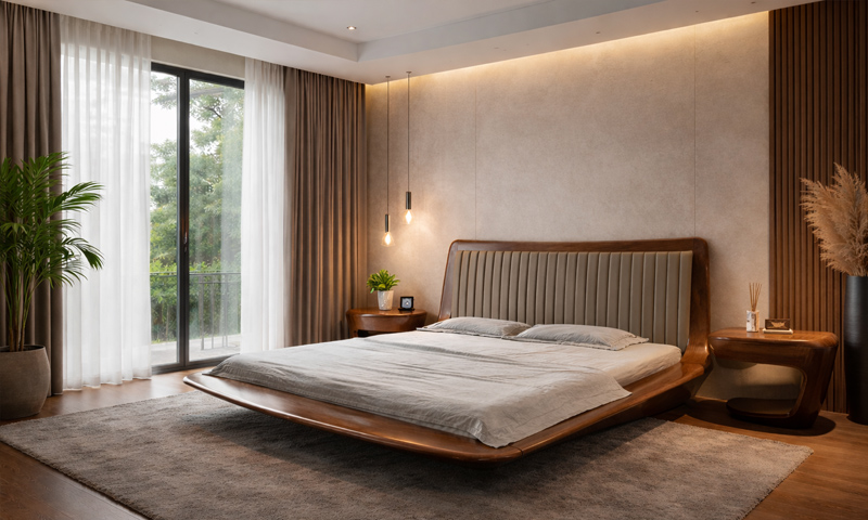 Giường ngủ gỗ óc chó GN2605