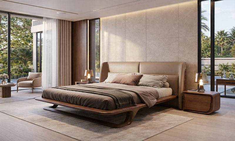 Giường ngủ gỗ óc chó GN2601